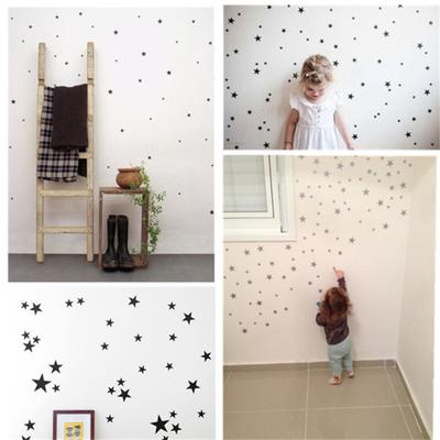 6/39Pcs Star Wall Sticker Kids Room Nursery Bedroom Removable Decal Home Decor
