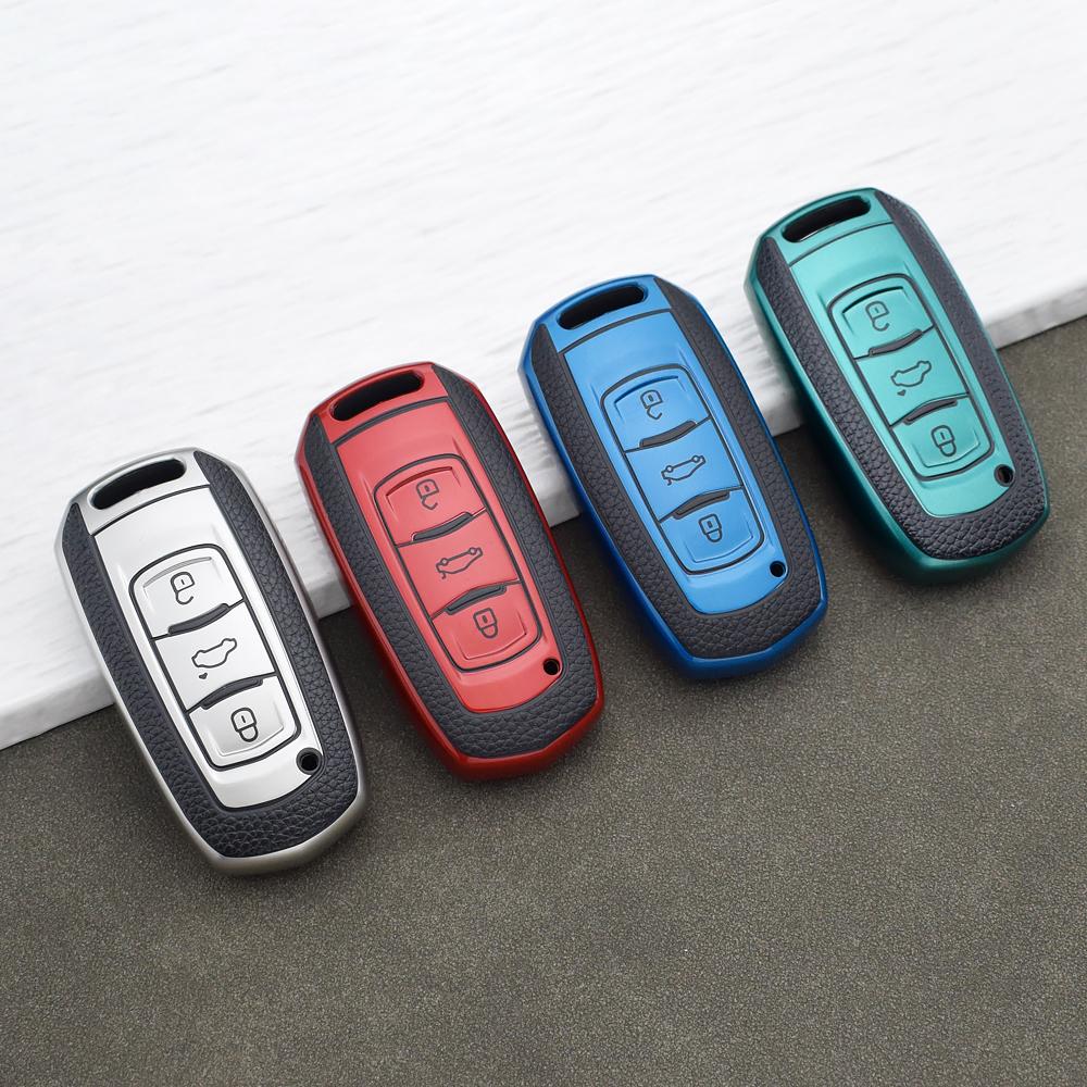 Soft Tpu Leather Remote Car Key Case Full Protection Holder For Geely Atlas Emgrand 7 Nl3 Gx3 Gs Ex7 Gt Gc9 Auto Key Shell Parts