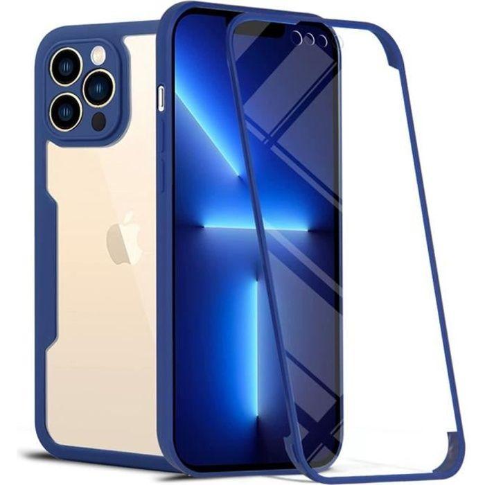 Coque de protection - PROSHOP - pour iPhone 13 Pro - TPU + PC - Bleu - Intégrale