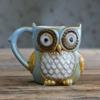 Tazza da Caffè, Latte, Tè Cartone Animato Gufo Carino, Colazione, Tazza Mattutina, Tazza Animale 3D per Collezione, 300ml
