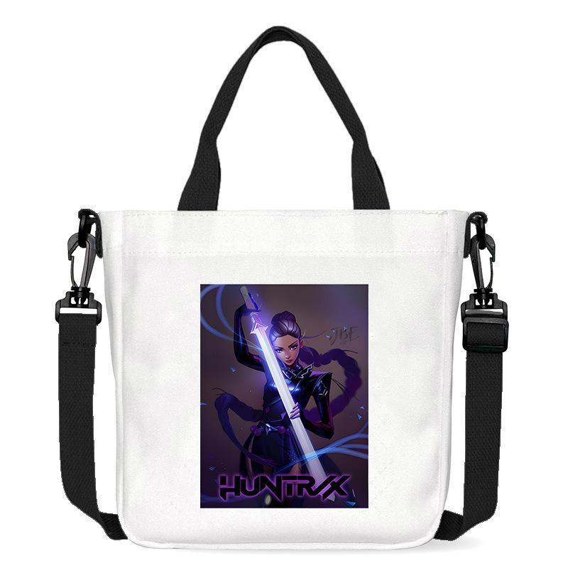 Horký prodej KPOP Dívčí skupina Demon Hunter Tištěná plátěná taška Módní dámská dojížděcí taška přes rameno crossbody