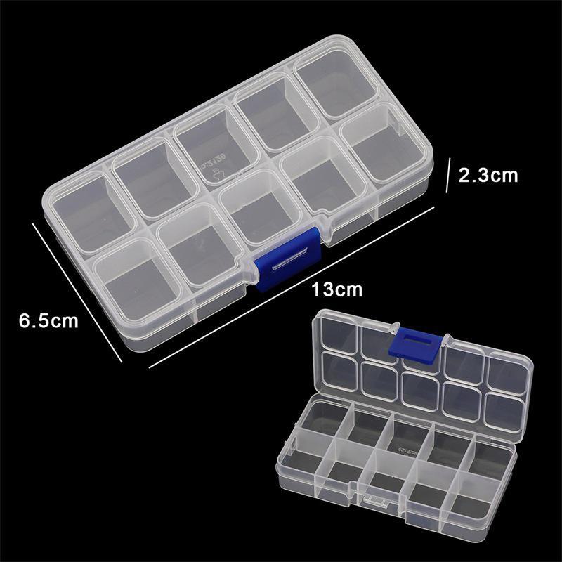 Transparent DIY Jewelry Storage Box - Detachable and Stackable Organizers for Tools and Earrings
