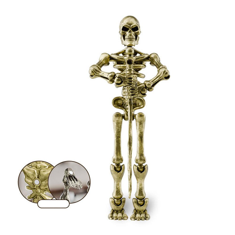 Mini Medieval Skeleton Figurines Small Halloween Skeleton For Home Table Decor Party Outdoor Graveyard Haunted House Accessories