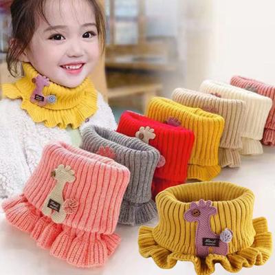 Keep Neck Warmer Cartoon Giraffe Collar Scarf Beautiful Baby Kids Neckerchief