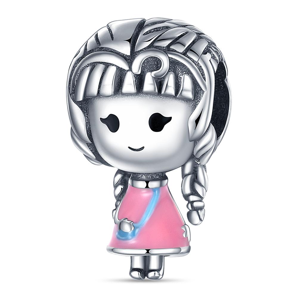 Pink Series Copper Infinity Love Mum Heart To Heart Dangle Beads Original Accessories Charm Bracelets Women Jewelry