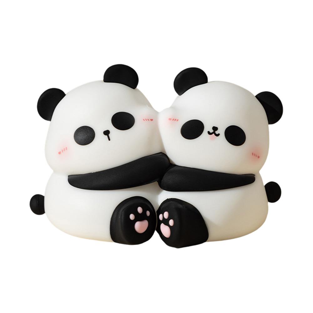 

Ночник светодиодный Панда с регулировкой яркости в 3 уровня, сенсорный, для спальни, прикроватной тумбочки, милые силиконовые лампы, декор для комнаты, осветительные лампы для детей