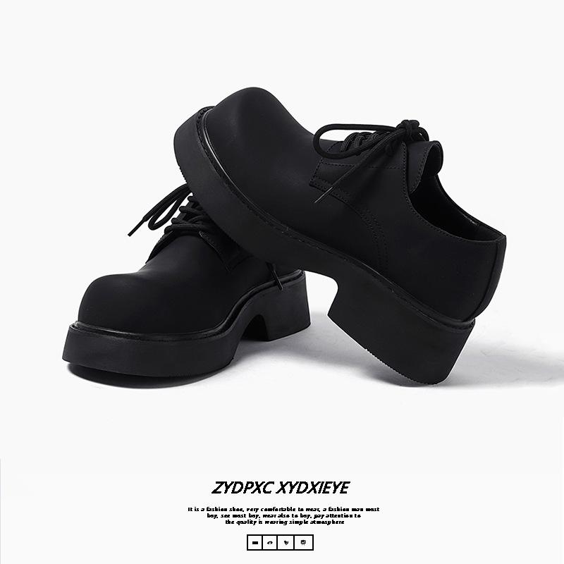 Men's shoes autumn 2025 low-top Martin shoes platform heightening British style business men's casual big head shoes 9522-K