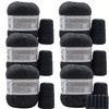6 Pcs Cashmere Blend Yarn Worsted Weight Bundle for Coats Machine Washable Ultra Soft Knitting Crochet Yarn DIY Crafts