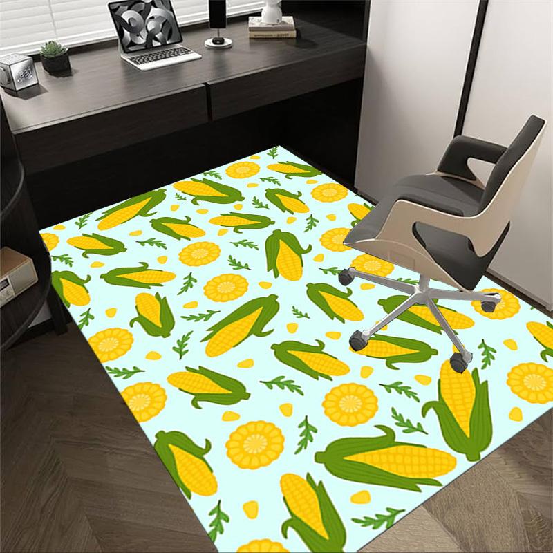 

1PC corn leaves Non-Slip Floor Carpet Compatible for Office&Living Room&Bedroom&Dining room - Flat-Weave Machine-O312 60cm by 90cm