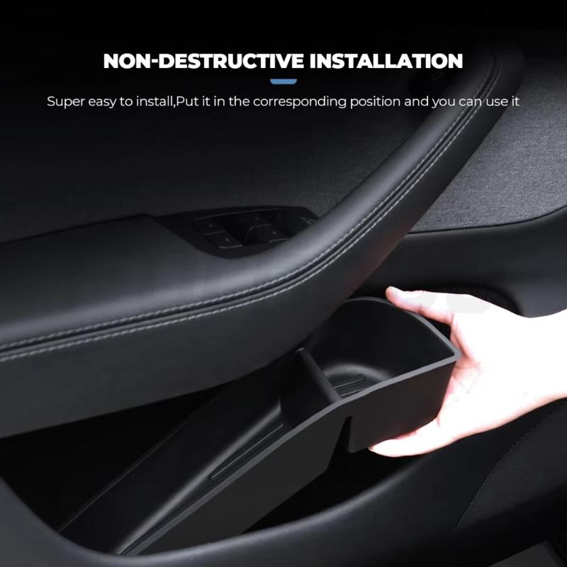 4pcs Front and Rear Door Handle Storage Box for Y Juniper 2025 Car Door Side Pocket Storage Box Car Accessories