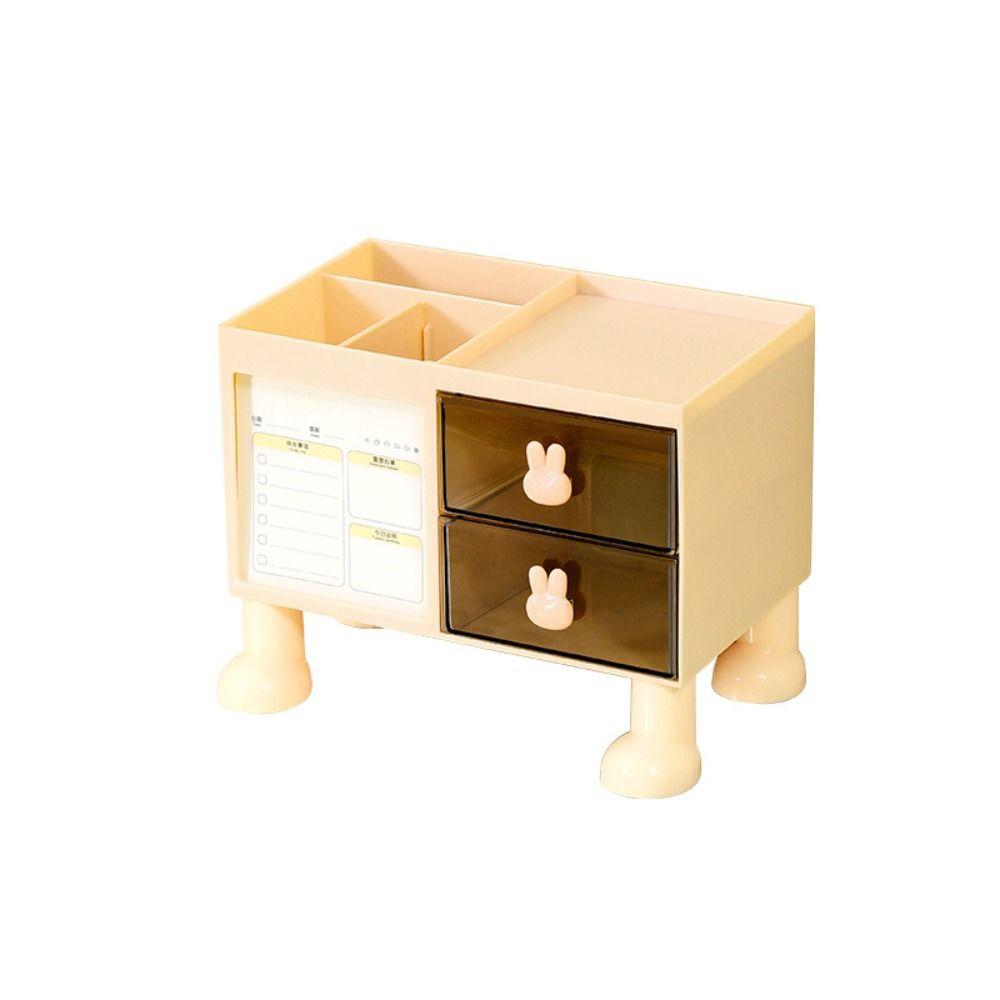 Drawer Pen Holder High-capacity Stationery Organizer Durable Pencil Storage Box  Desk