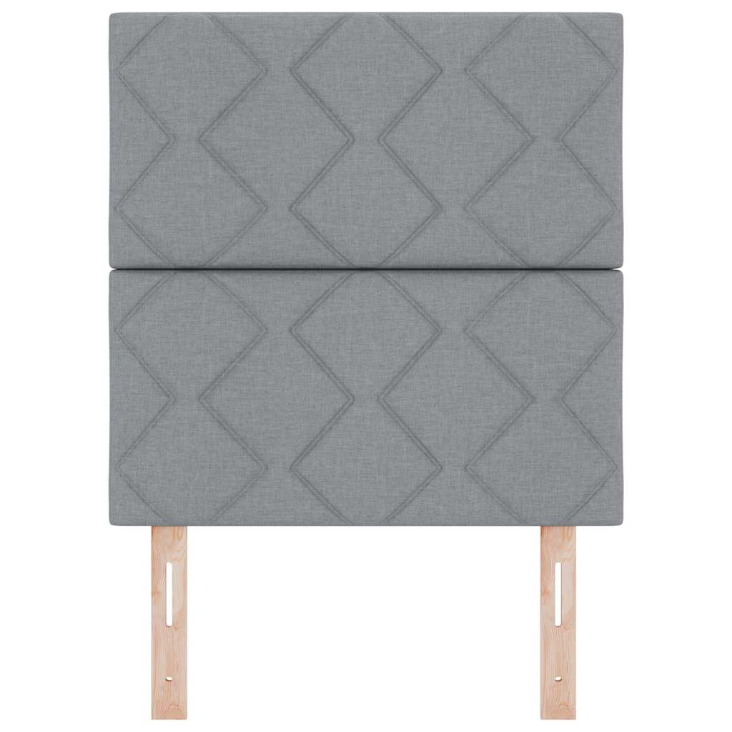 Headboard Light Grey 80 cm Fabric