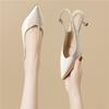 French Temperament Single Shoes Pointed Thin Heels with Skirts Commuter Bag Head High Heels Versatile Fashion Solid Color Simple Women's Shoes