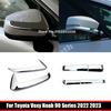 Für Toyota Voxy Noah Serie 90 2024 ABS Chrom Rückspiegel unten Rückfahrspiegel Anti-Kollision Dekorleiste