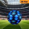 Neon Blue Arc Size Soccer Ball High Elasticity Match Universal Unique Gift Swirl Football Suitable For Both Training And Competition No 5 Football