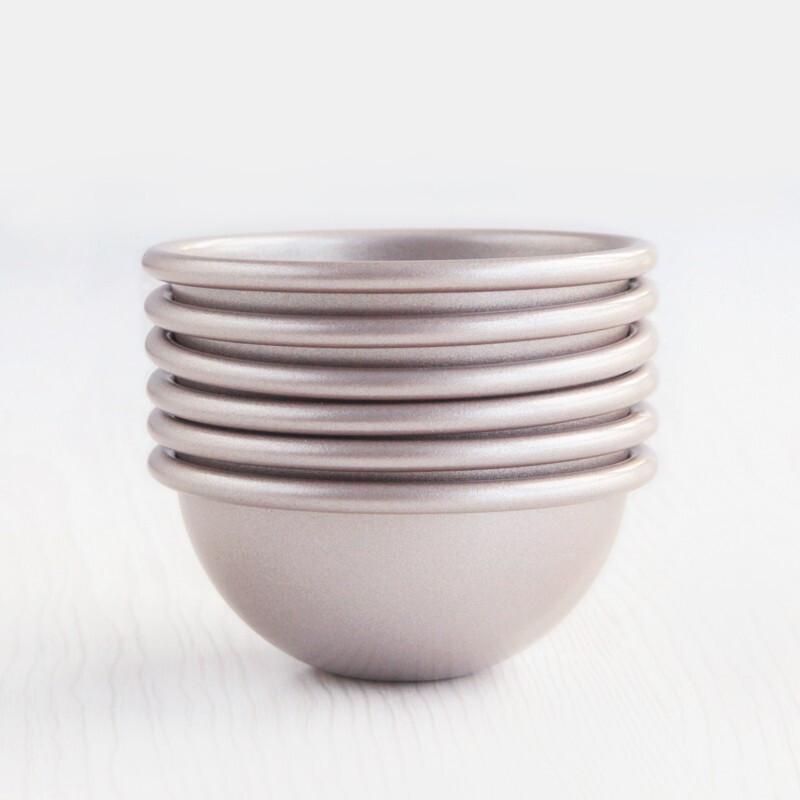 Chefmade 7cm Semi-Sphere Dessert Molds (6-Pack)