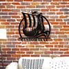 Unique Custom Metal Wall Art Viking Ship Norse Captain Modern Sturdy Home Decor