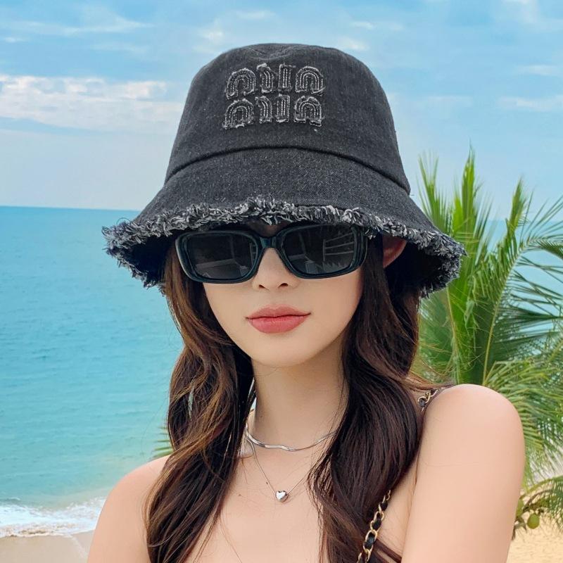 

Шляпа ковбойская шляпа-ведро для отдыха на открытом воздухе свободный край дорожная шляпа от солнца шляпа от солнца average size чёрный