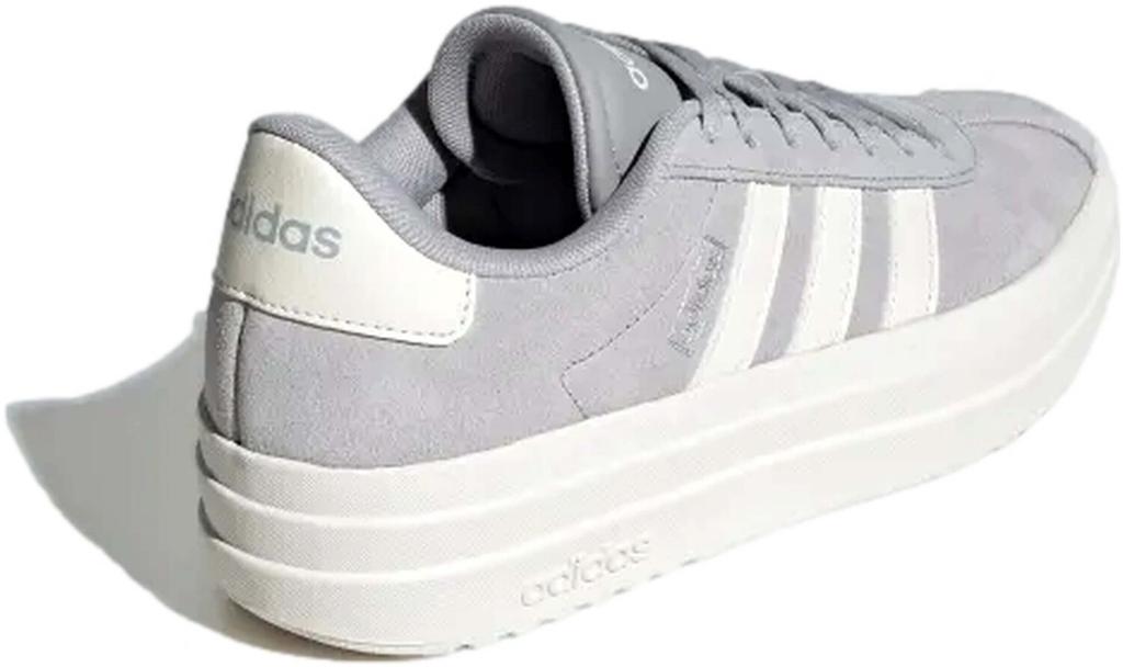 Кроссовки Adidas VL Court Bold Women серые два/офф-белые/коричнево-белые
