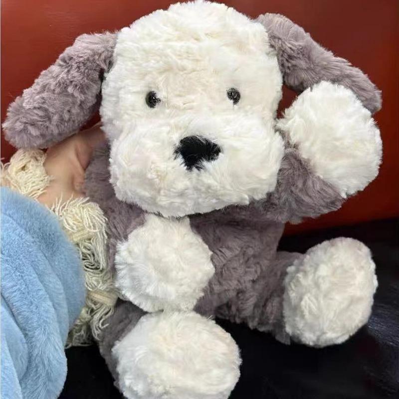 35cm Cute Tangbuli Shepherd Dog Plush Toy Soft Stuffed White Gray Puppy Pillow Wearable Clothing Doll Pillow Kids Birthday Gifts