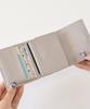 Altro Rose Gray Tri-fold Wallet for Women, Compact, Mini, Small, Slim, Foldable, Large Capacity, Coin Purse, Stylish, Gathered, Simple, One-Color