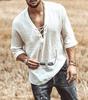 Popular Men's Chest Strap-Up Corn Medium Sleeve T-Shirt Shirt