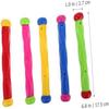 BESTonZON 5-Piece Colorful Dive Rings Set, Durable Plastic Pool Diving Toys, Safe & Skin-Friendly, Promotes Swimming Fun & Diving Skills