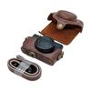 Protective Retro Camera Case PU Leather Bag for RX100 Camera with Enhances Shock Absorption and Dust Resistance