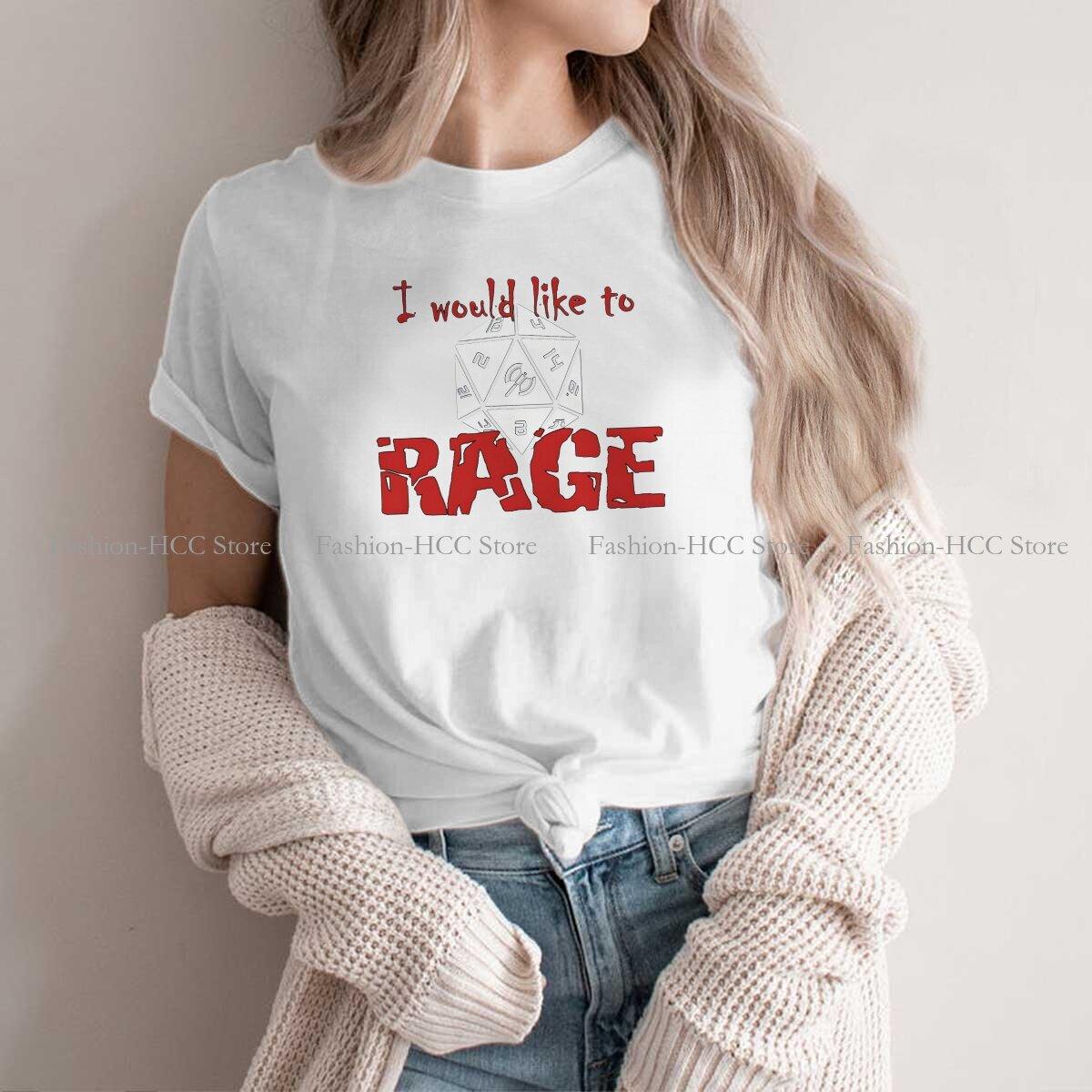 

Футболка из полиэстера с круглым воротником I хотел бы RAGE, классическая футболка унисекс, женские топы DND 4XL