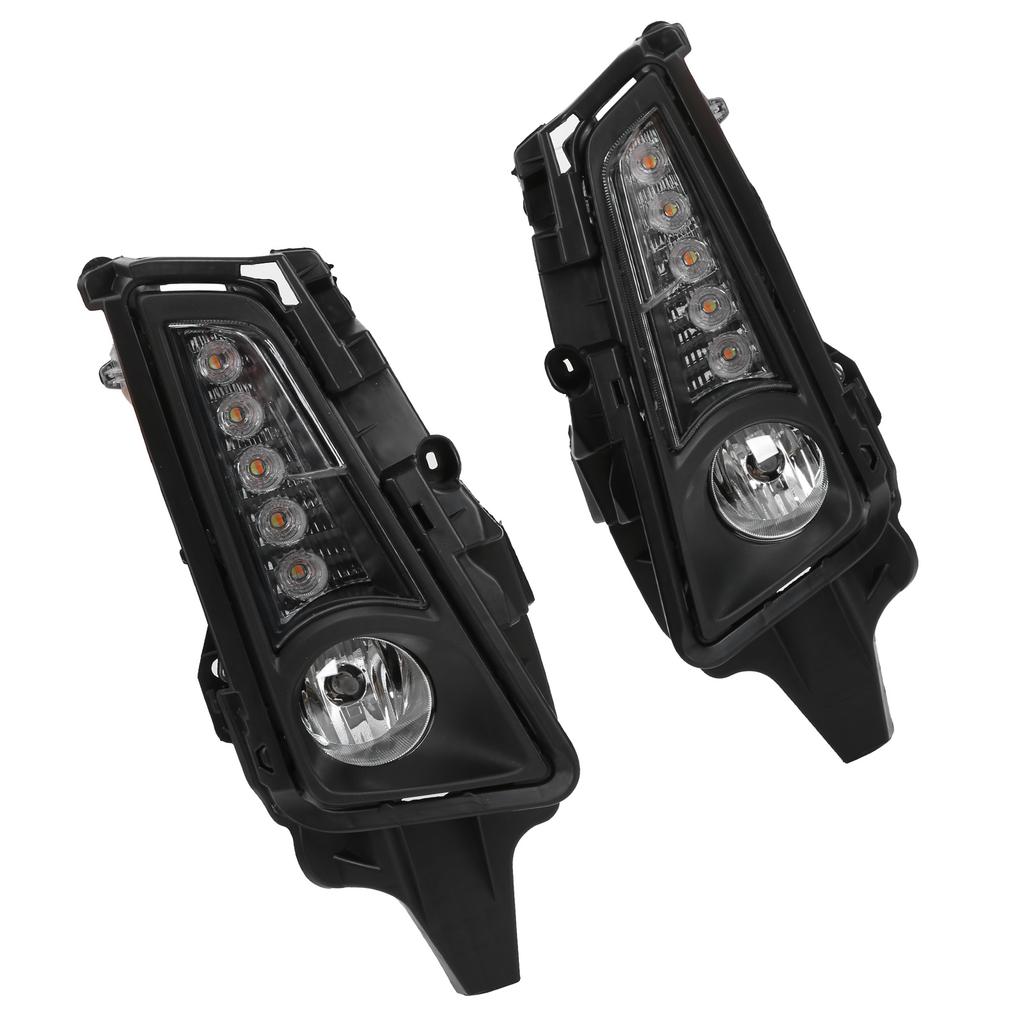 2 Stück LED Tagfahrlicht Blinker Halogen Nebelscheinwerfer Weiß Gelbes Licht Ersatz für Hiace Commuter GL H300 19-20