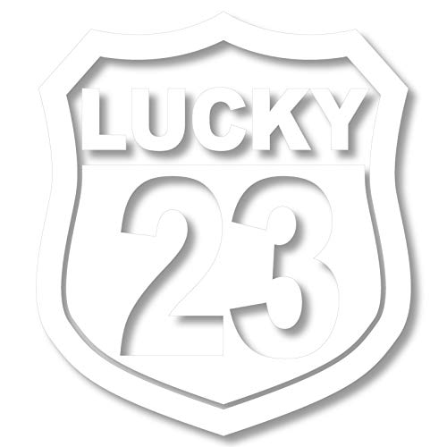 nc-smile Number Sticker Type A White L Size Lucky Number large