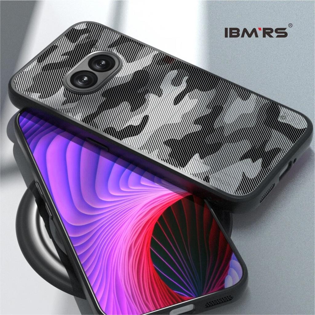 (Comes with wrist strap)IBMRS for Nothing Phone 2a Case , camo Shockproof Bumper Transparent Phone Cover for Women, Men - Clear