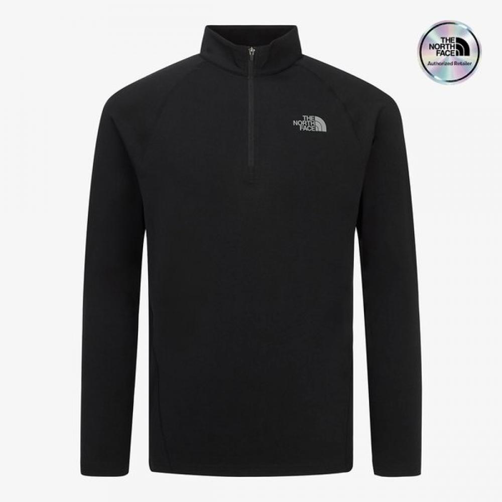 The North Face Men S liSco Long Sleeve Zip Up Black Nt7lr54a BLACK/095