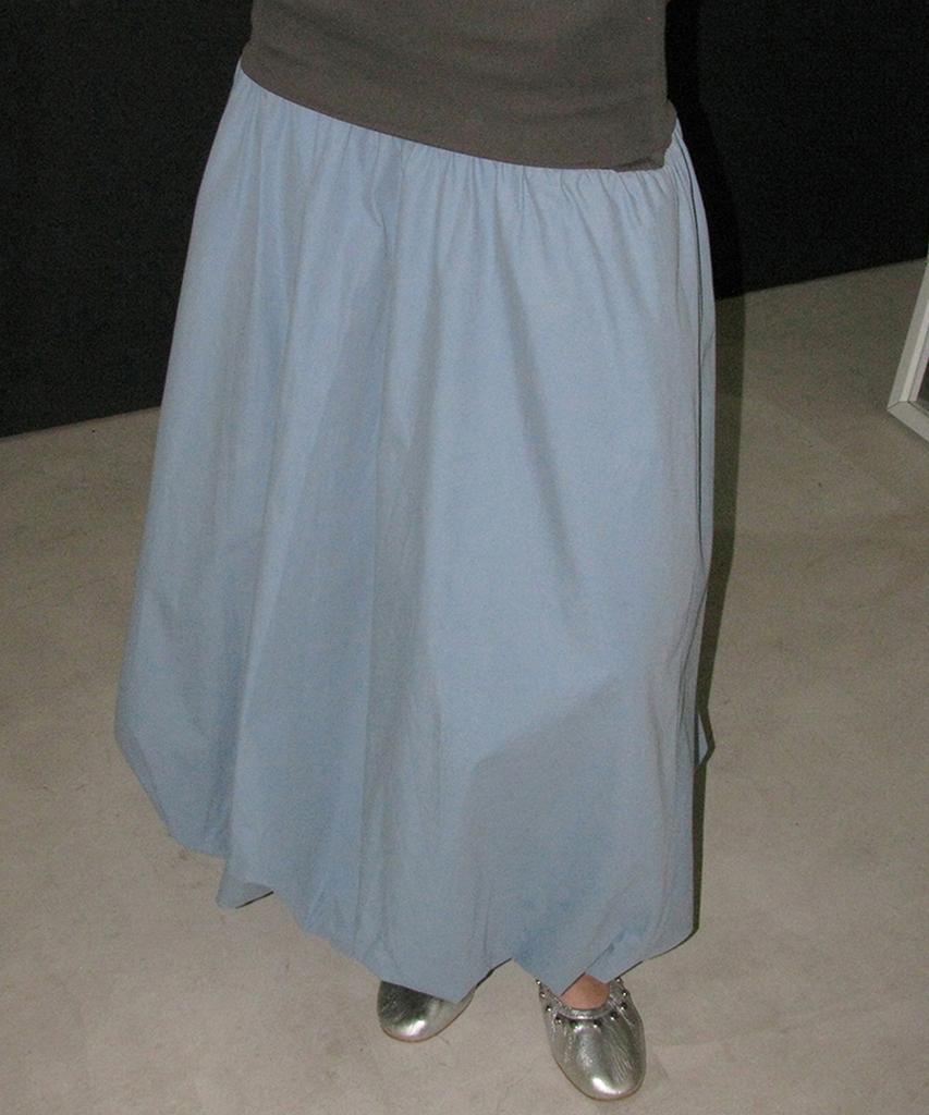 Partimento Woman 2-Way Puff Maxi Skirt_Pastel Blue