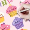Reusable Happy Birthday Chart Posters Birthday Chart Calendar for Classroom Decorations Rectangle with 10Pcs Seamless Double-sided Adhesive Food