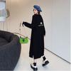 Women's Fashion Fall Winter Long Sleeve O-Neck Loose Waistline Casual Dresses