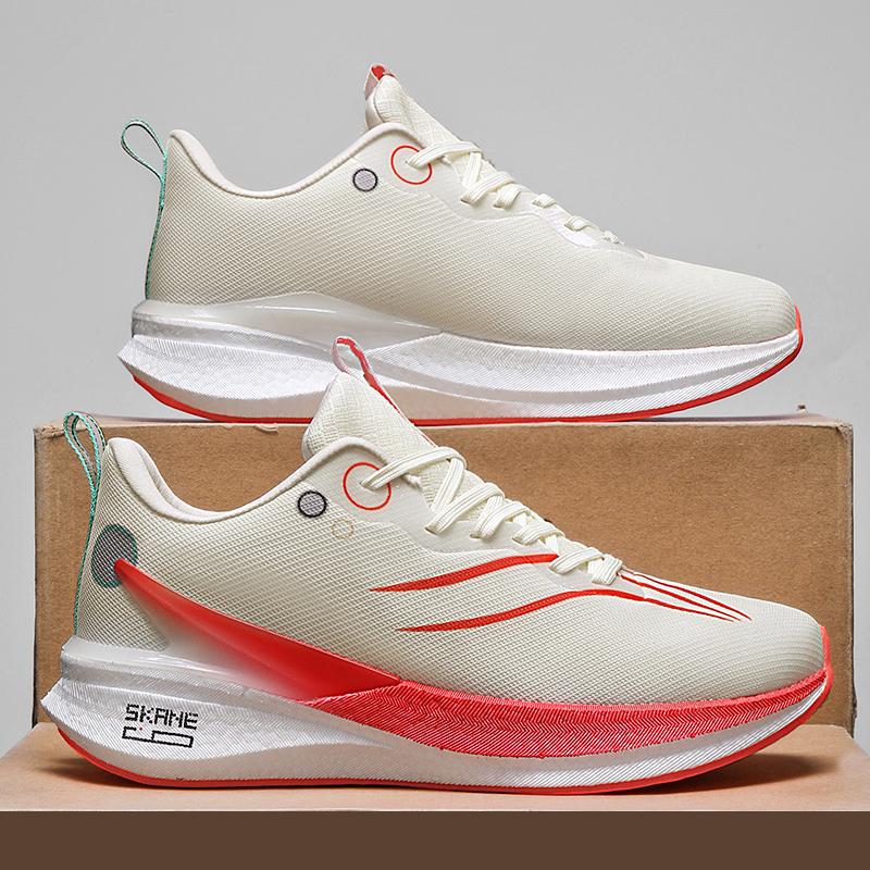 Laufschuhe für Herren und Damen, ultraleicht, stoßdämpfend, atmungsaktives Mesh für große Kinder, professioneller Wettkampf-Sportlauf