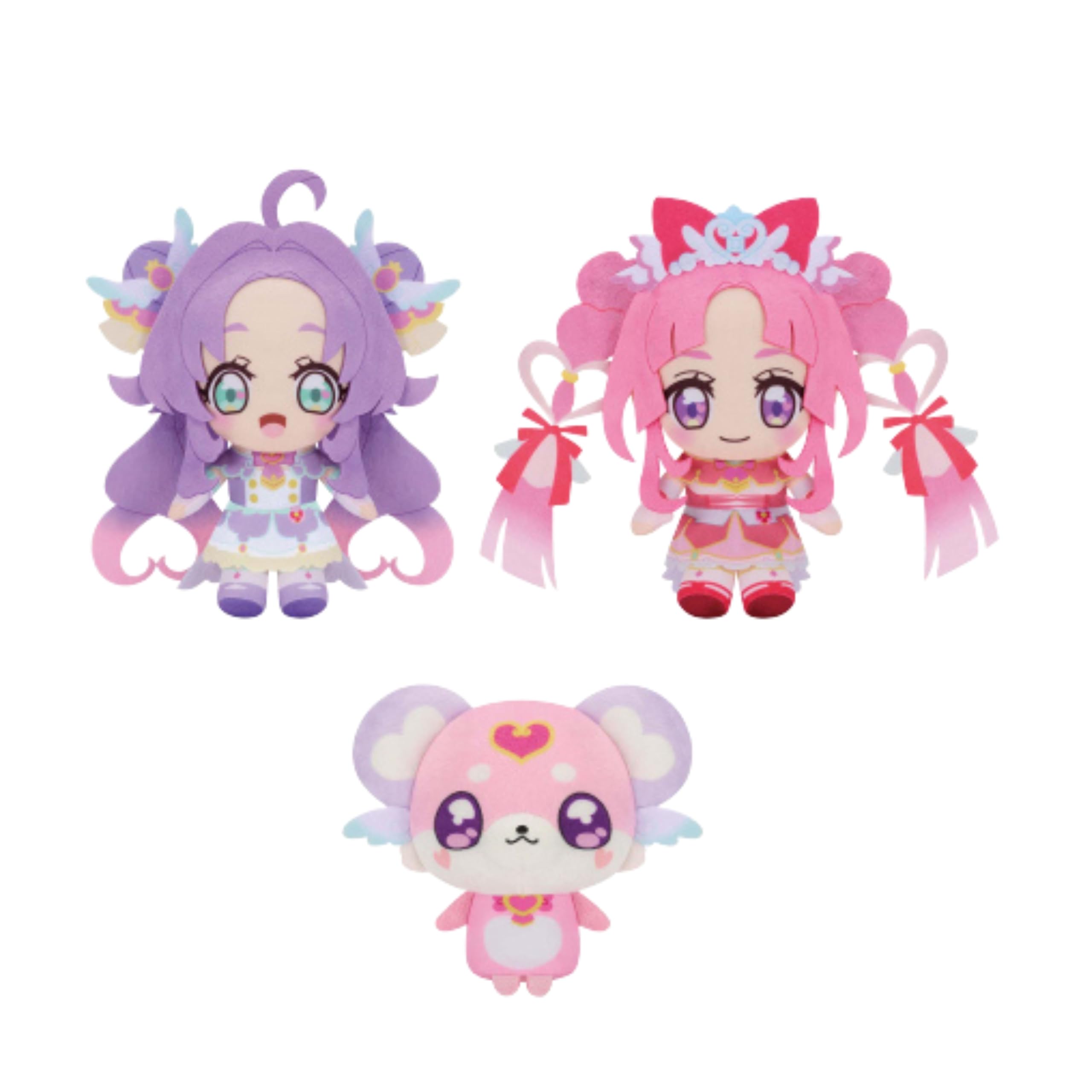 

Detective Precure! Round and Round Precure Face Plush Toy Vol. 1 Complete Set of 3 Types (Approx. 10cm - 16cm)