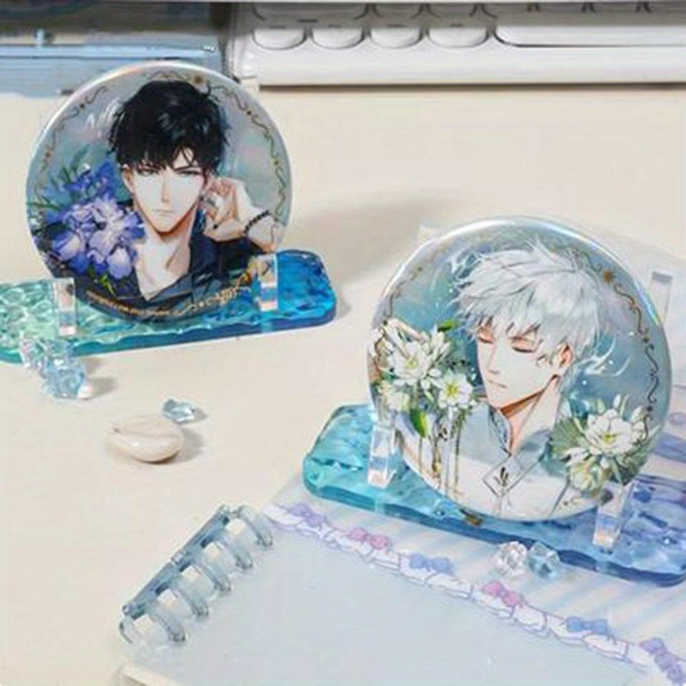 1PC Clear Acrylic Display Easels Water Ripple Mini Display Stand Plate Holder Stand Picture Frames Rack Wedding Home Decor