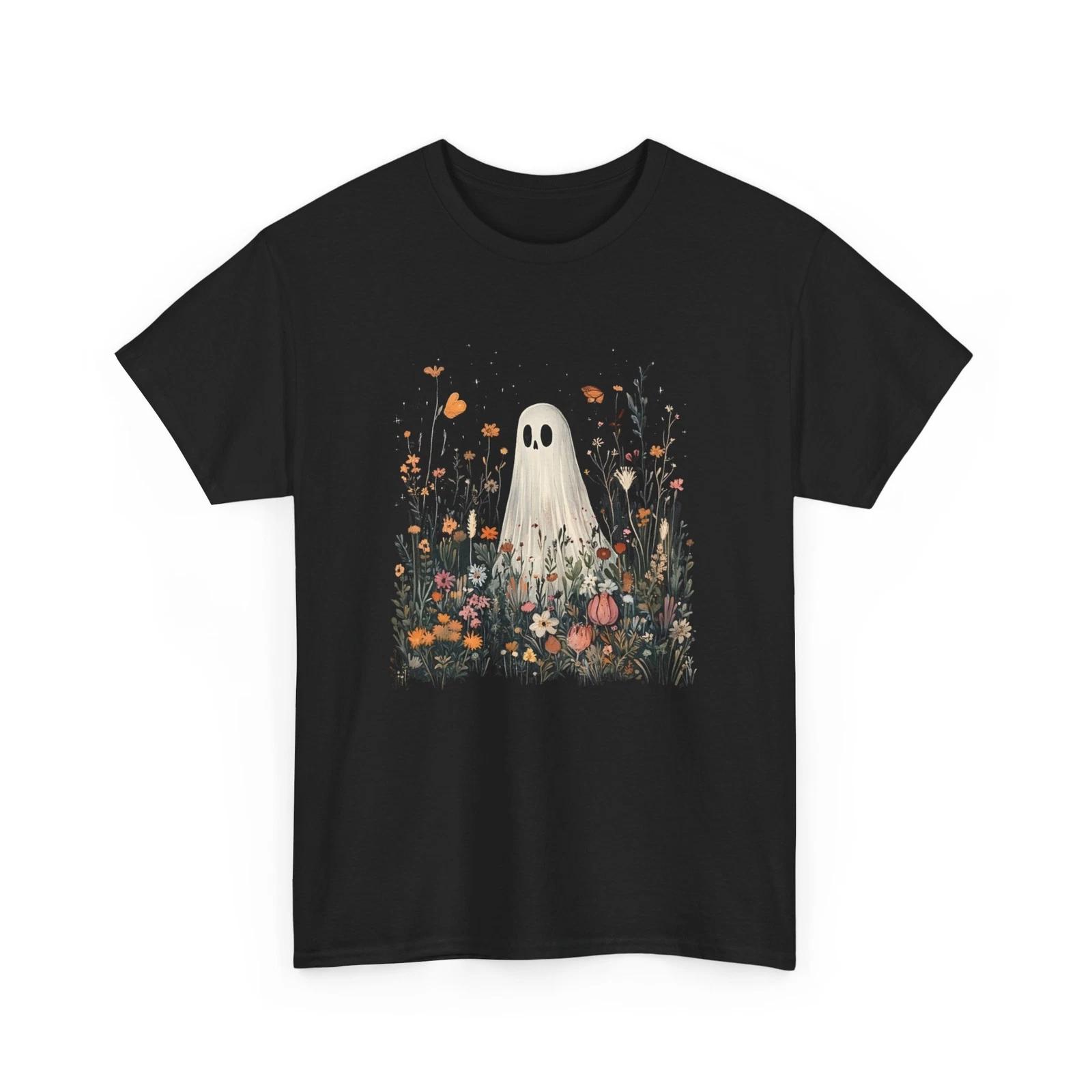 Playful Ghost T-Shirt | Funny Spooky Halloween Tee | Cute Haunted Spirit Shirt 2XL