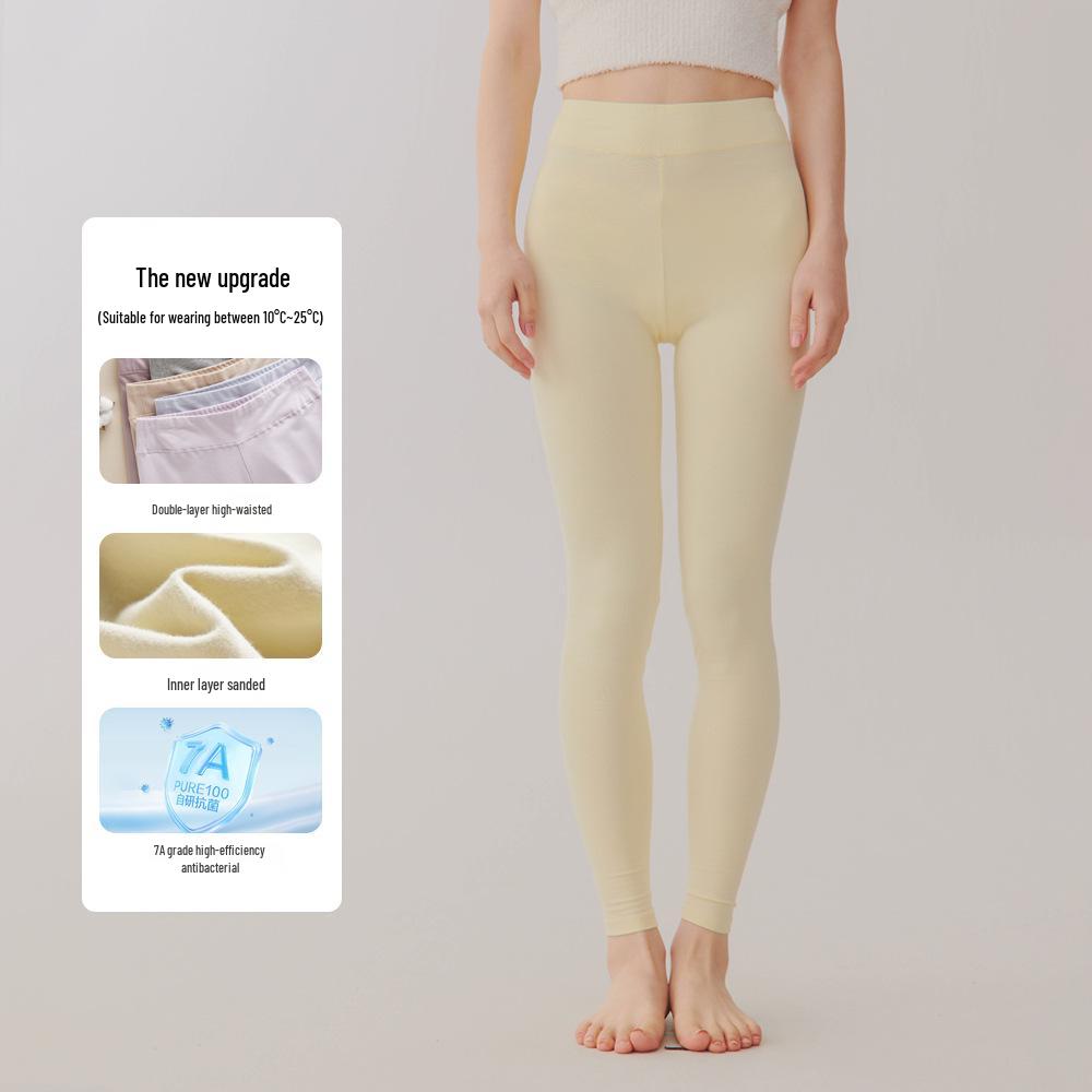 "2023 Women's High Waist Autumn Cotton Leggings - Slim Fit, Versatile, Thin, and Lengthened Design"