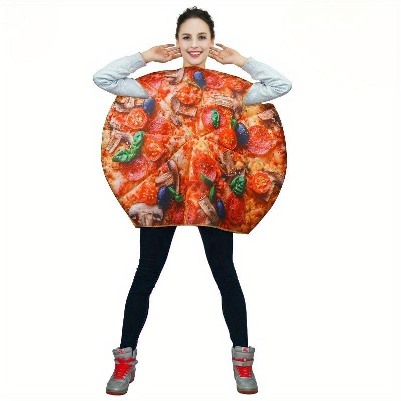 Funny Food Pizza Party Cosplay Costumes - Hilarious Stage Performance Outfits for Themed Shows & Carnival Events