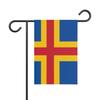 Drapeau - Åland - 32 X 47.5 Cm - Polyester - Impression Recto/Verso - Multicolore