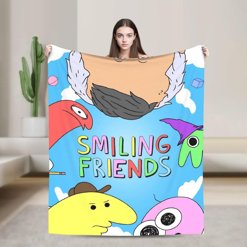 Smiling Friend Games Blanket Quality Warm Soft  Throw Blanket Spring Travel Office Home Decor Novelty Bedspread