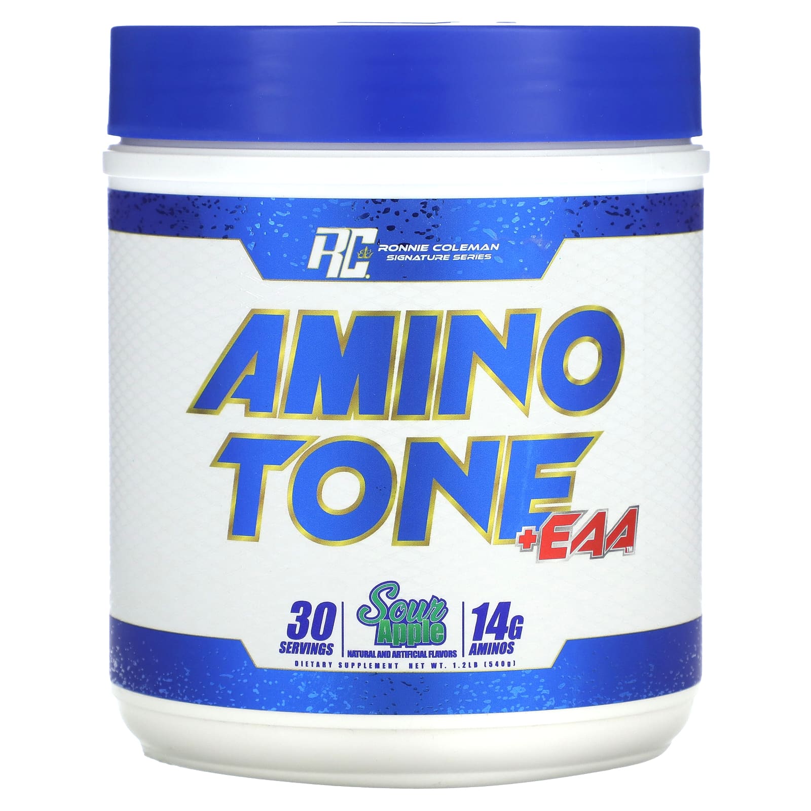 

Ronnie Coleman, Signature Series, Aminotone + EAA, Sour Apple Flavor, 1.2 lb (540 g)