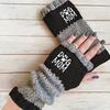 Women's Retro Fingerless Gloves - Elastic Wrist Warmer