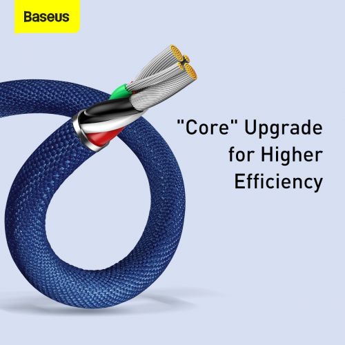 Cable Baseus  Baseus Crystal Shine Series Cable USB Cable for Fast Charging and Data Transfer USB Type A - Lightning 2.4A 1.2m Blue (CAJY000003)