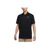 Nike Dri-Fit Victory Solid Logo Print Moisture-Wicking Breathable Short Sleeve Polo Men Tops Black DH0823-010