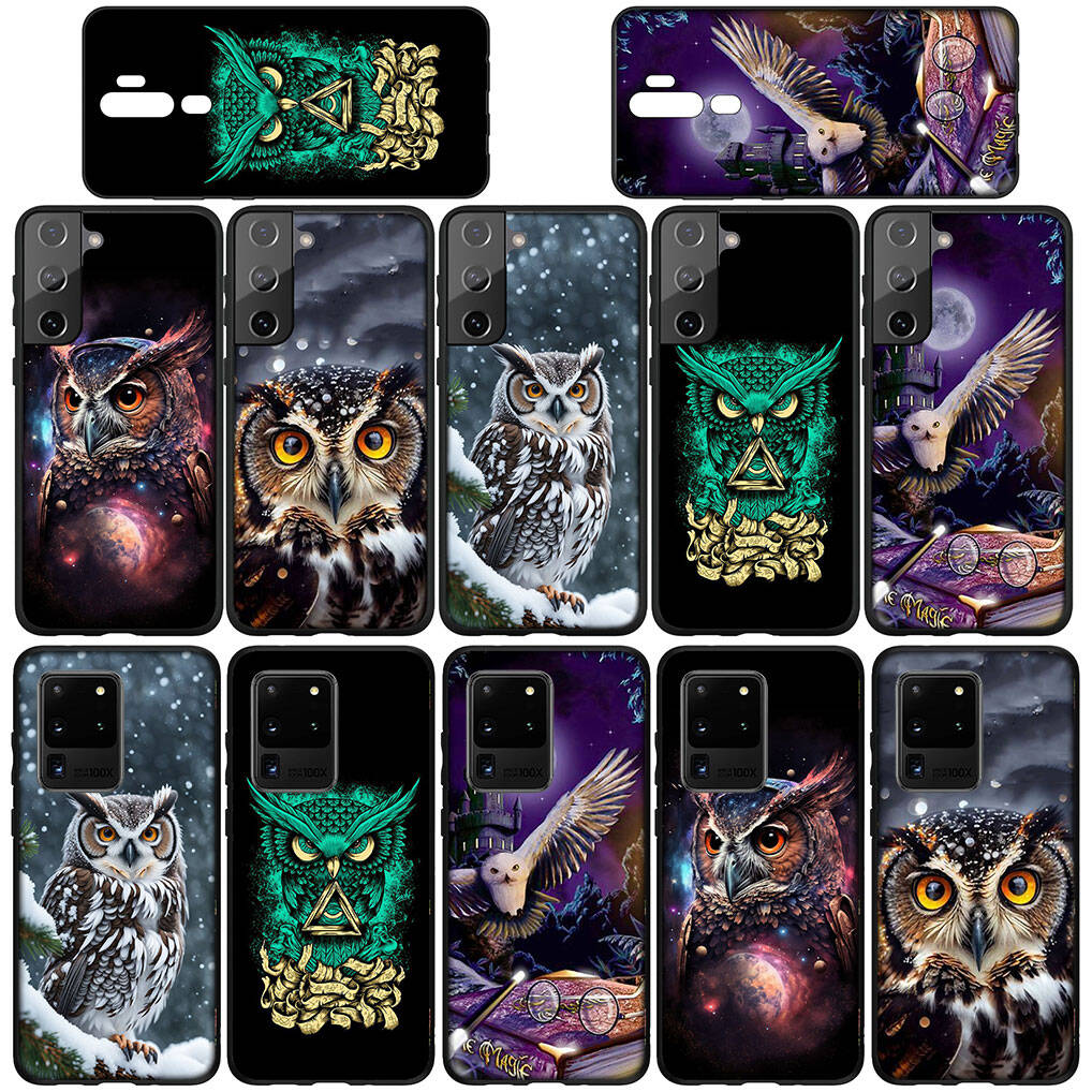 for iPhone 17 16 15 Xiaomi Poco F7 F8 X7 X6 F5 C85 C75 C71 M8 Redmi Note 14 13 12 11 Pro Max 14C 13C 15C A3 A4 Phone Case Cartoon Bird Owl Cover