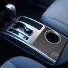 Carbon Fiber Center Console Car Gear Shift Knob Water Cap Holder Panel Cover Carbon Fiber Sticker Car Interior Trim Compatible with Toyota Tacoma